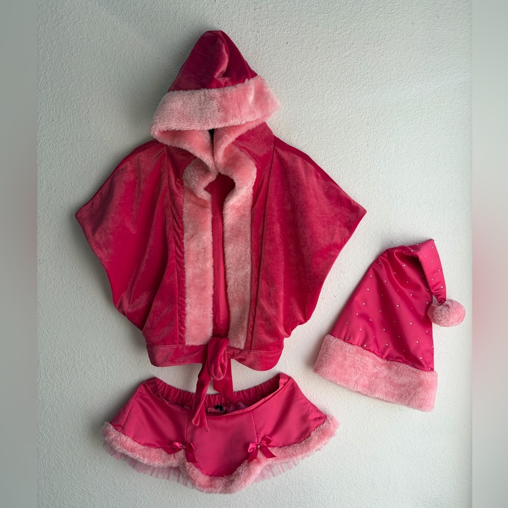 Y2K Victoria's Secret Santa Baby 3-Piece Set Sz XS/S Color Pink Limited Edition